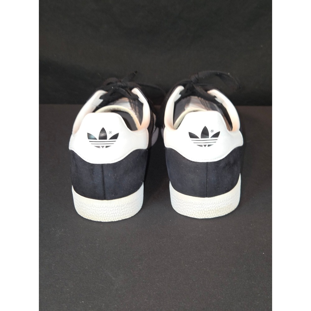 Adidas Gazelle Black Suede White Stripes Men's Sneakers Shoes BA9595 Size 10 - Picture 5 of 10